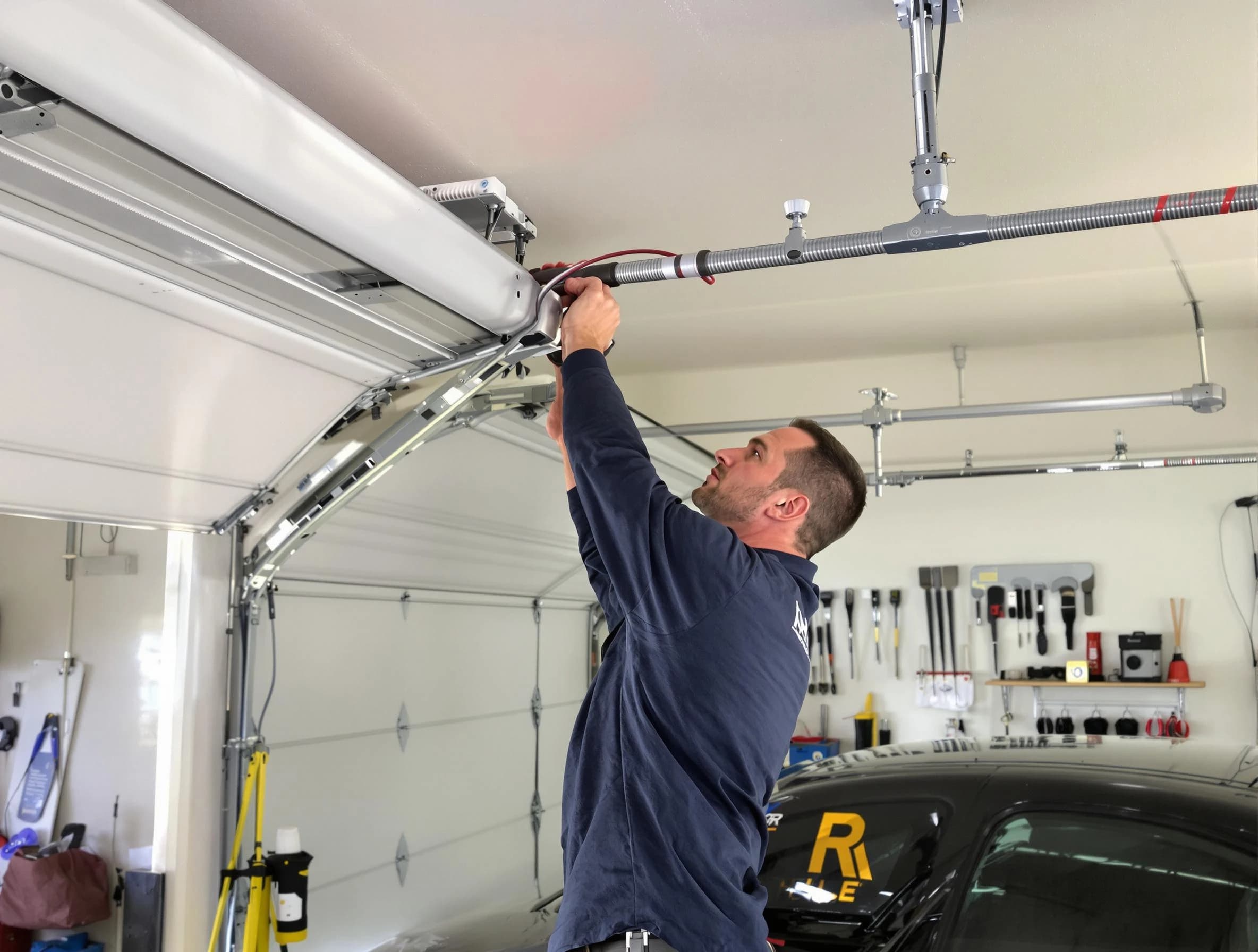 Sun City West Garage Door Repair technician performing garage door cable repair in Sun City West