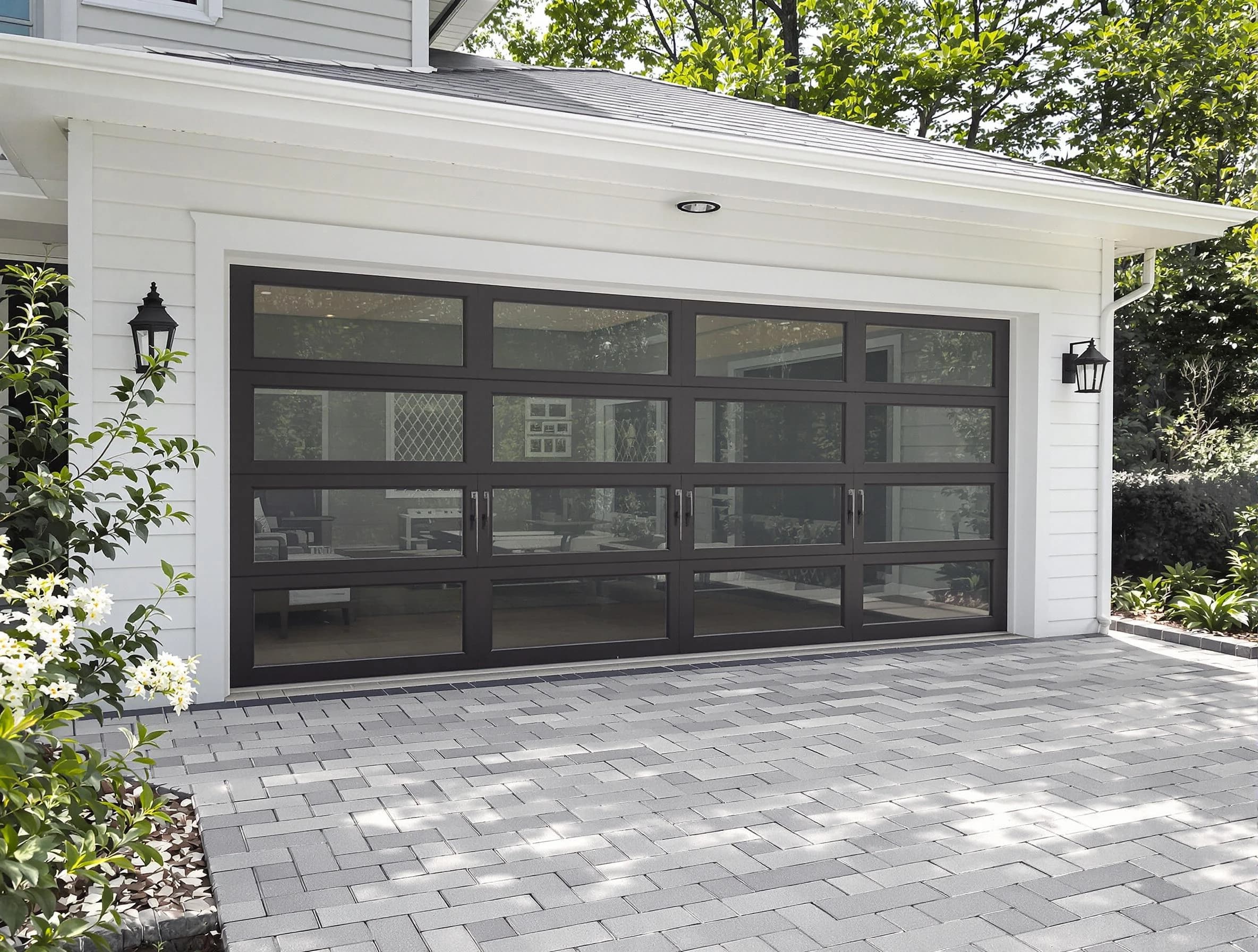 Sun City West Garage Door Repair design specialist presenting custom garage door options to Sun City West homeowner