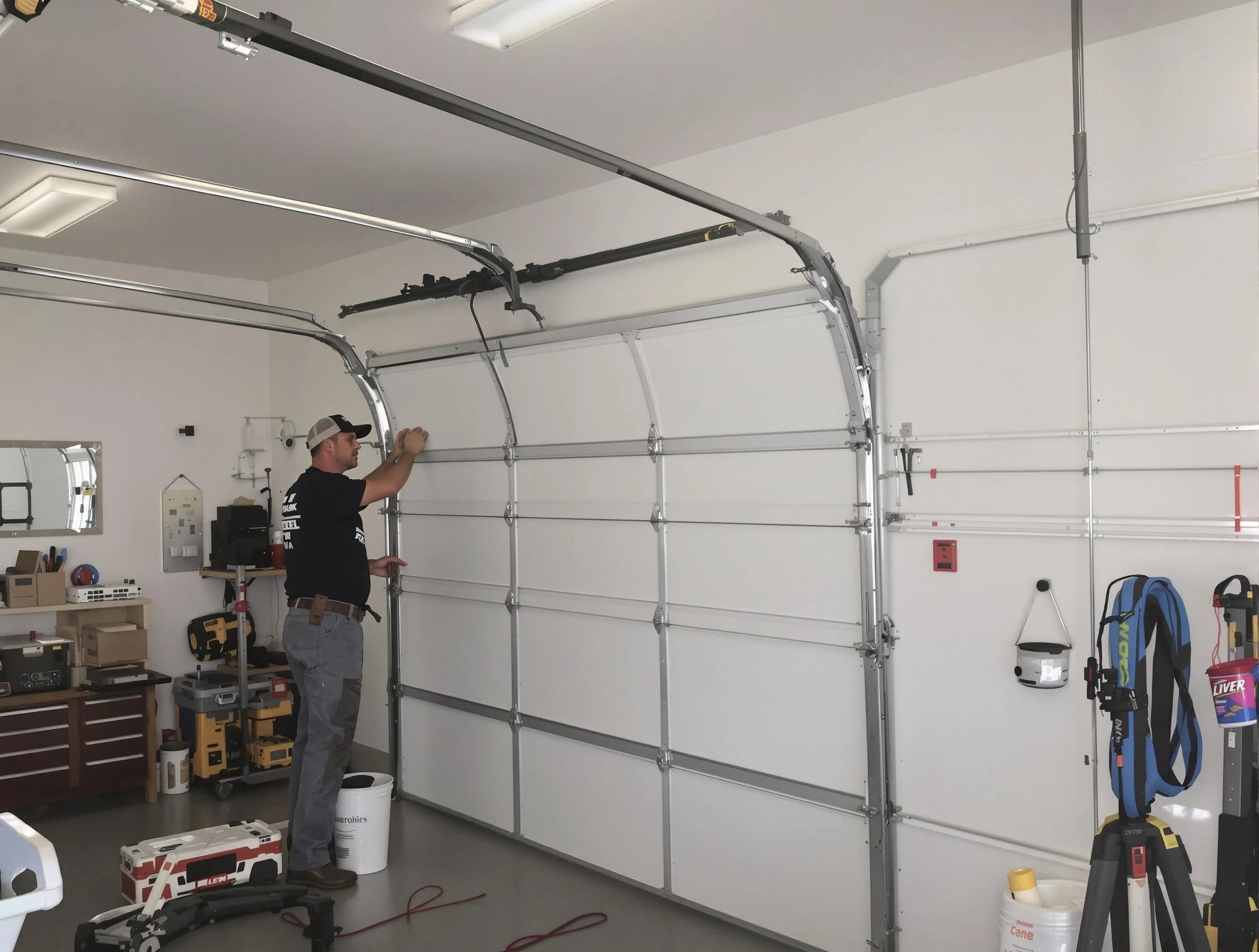 Sun City West Garage Door Repair team installing new garage door in Sun City West