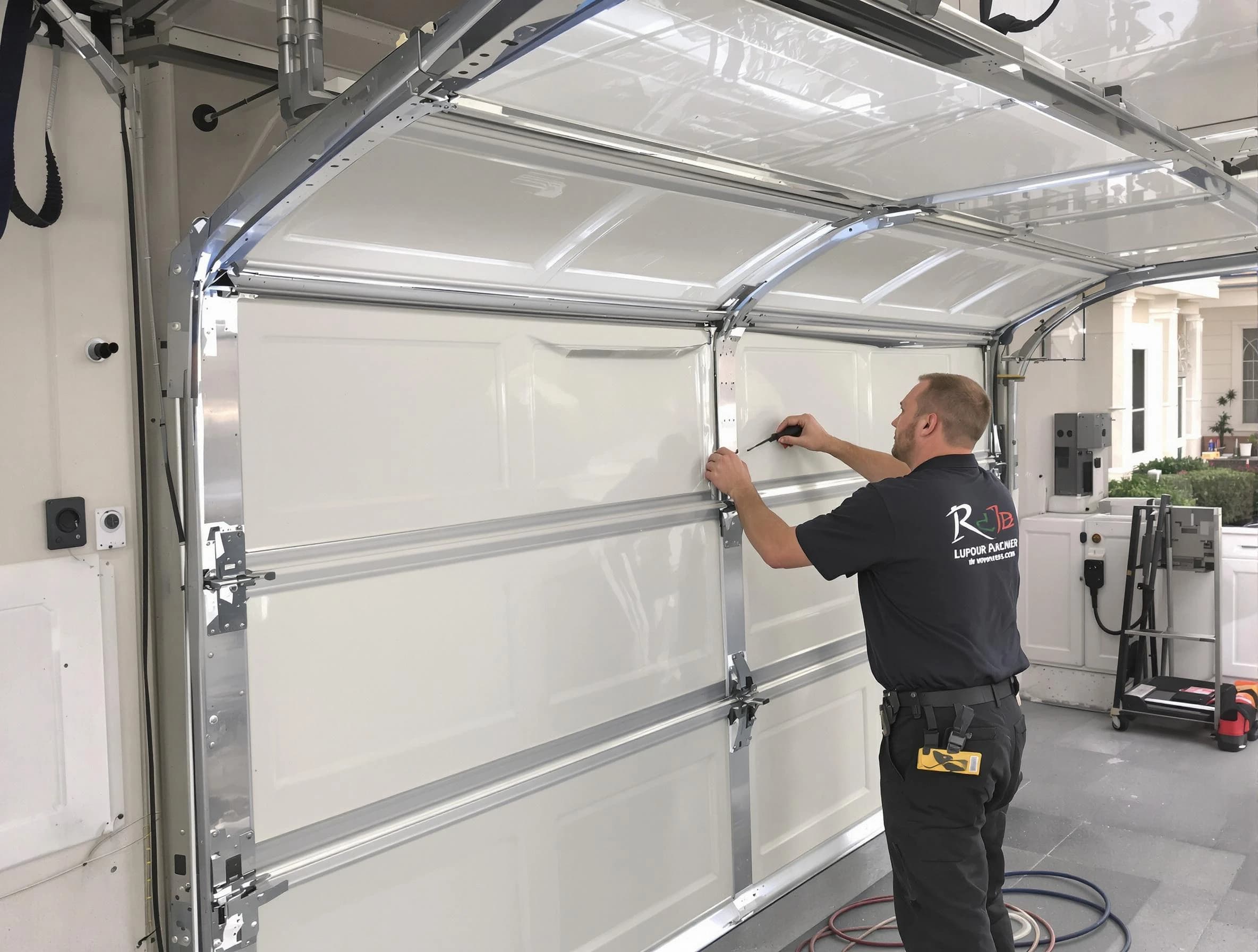 Sun City West Garage Door Repair professional performing panel repair in Sun City West