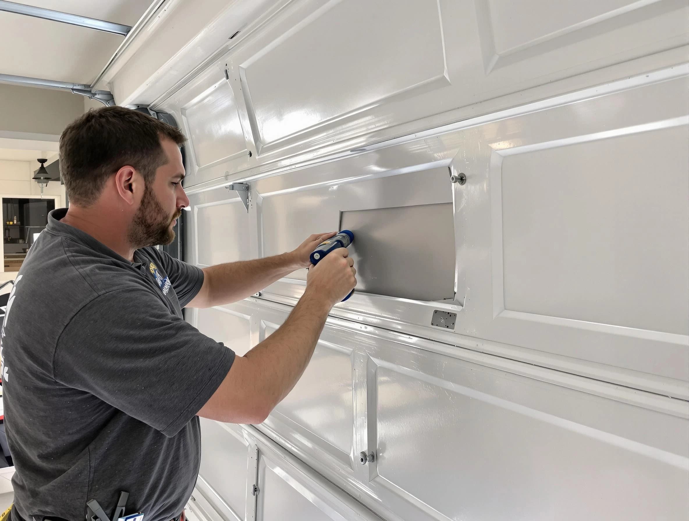 Garage door panel repair by Sun City West Garage Door Repair in Sun City West