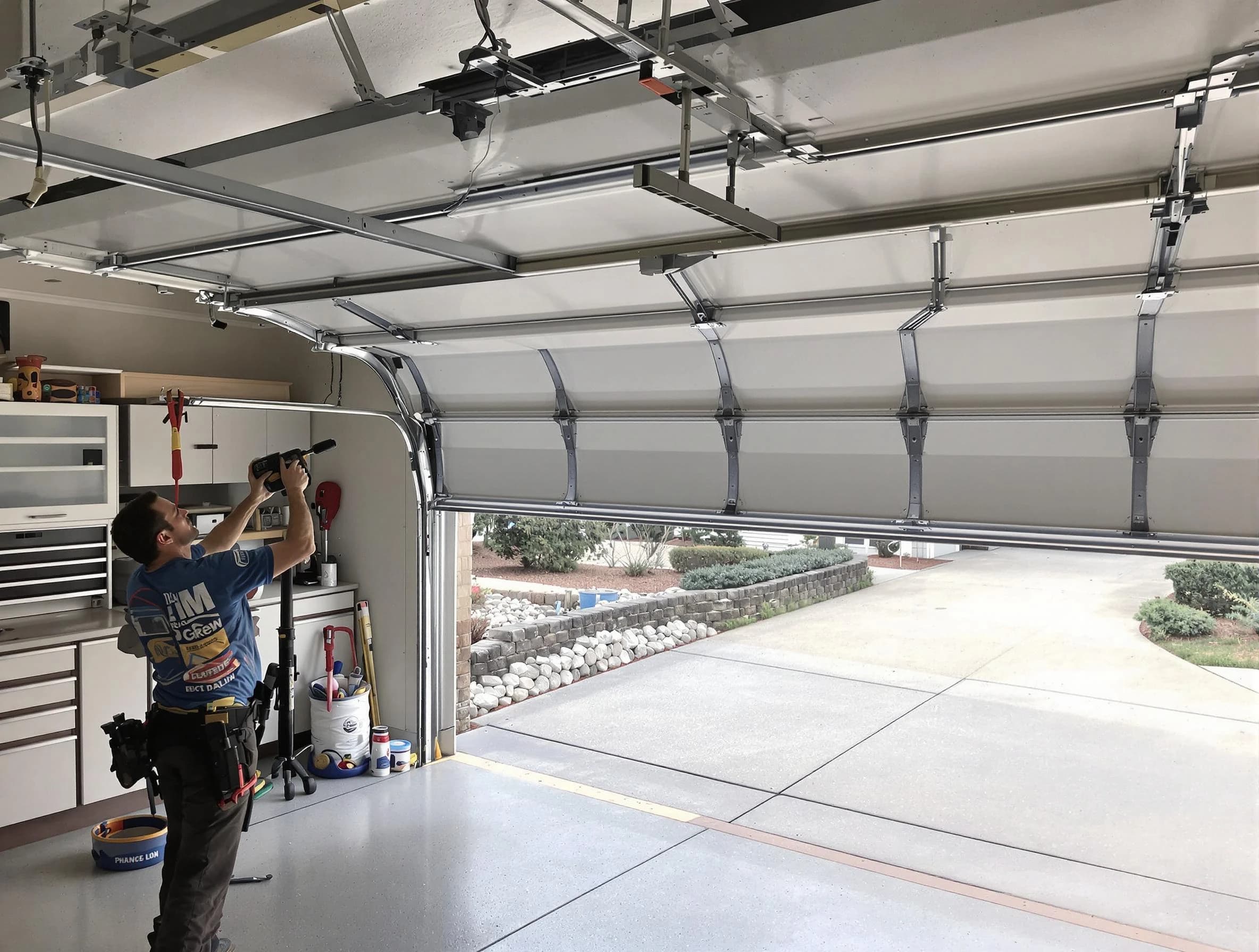 Garage door track repair service by Sun City West Garage Door Repair in Sun City West