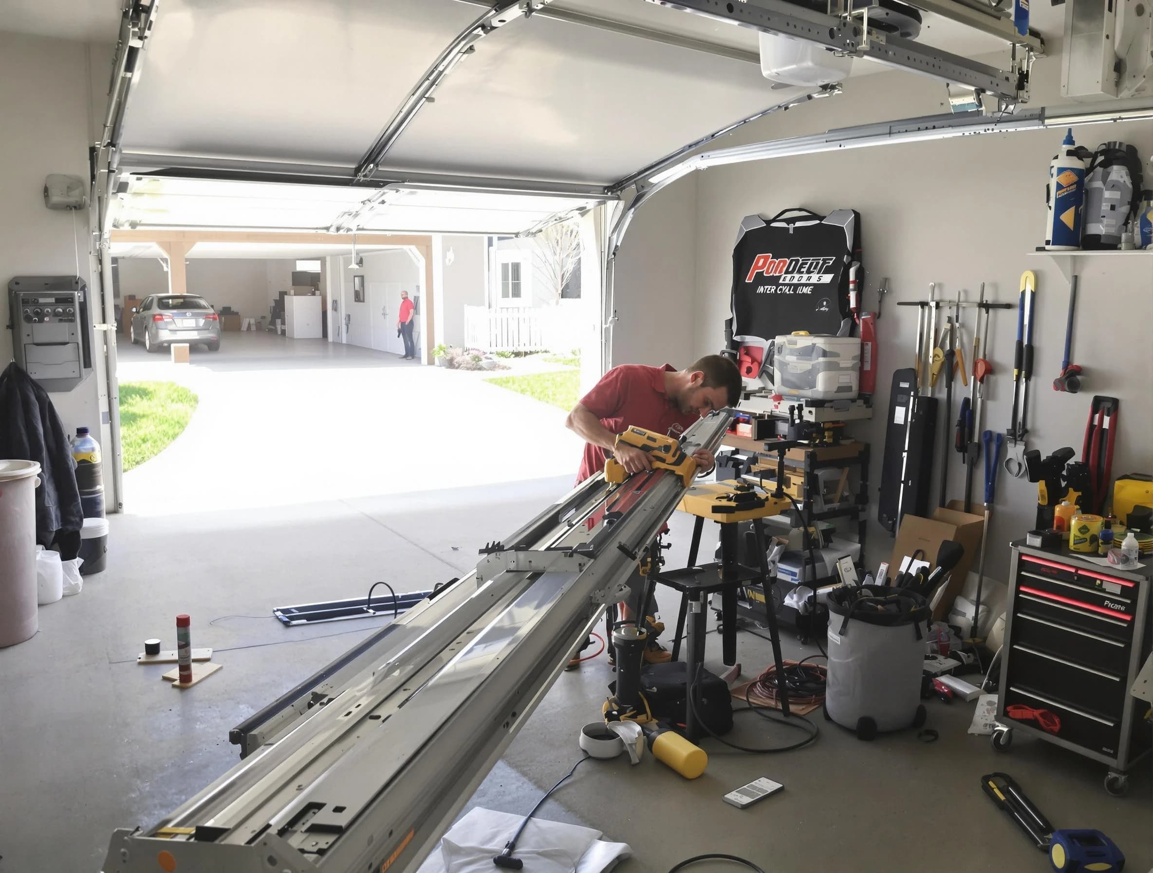 Sun City West Garage Door Repair expert performing track repair in Sun City West